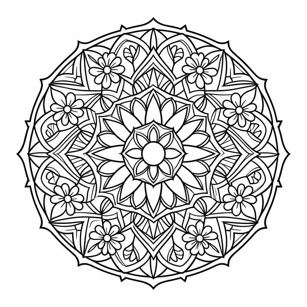 Free Printable Mandala Coloring Page